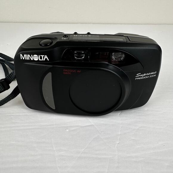 Minolta Supreme Freedom Zoom 35mm Film Camera Point & Shoot Case Tested Works - Picture 2 of 14